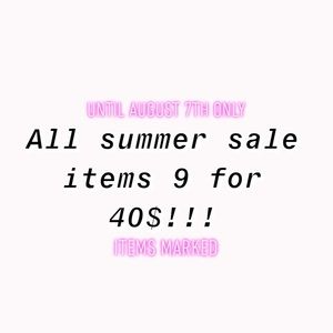 Any 9 summer sale items for only 40$